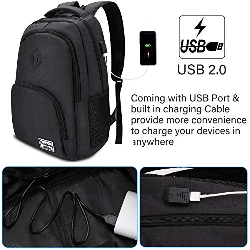 YAMTION Mochila Hombre para Portátil Mochilas Escolares Juveniles con Puerto USB Resistente al Agua Oxford-35L YAMTION Mochila Hombre para Portátil Mochilas Escolares Juveniles con Puerto USB Resistente al Agua Oxford-35L