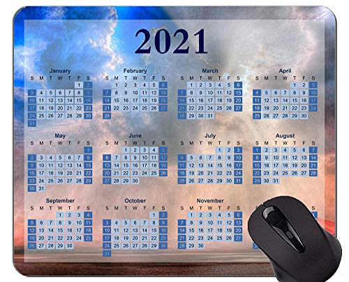 Yanteng Alfombrilla de ratón Premium Dorada para Juegos con Calendario 2021 Personalizada, Alfombrilla de ratón para Juegos con temática Beach Sky Yanteng Alfombrilla de ratón Premium Dorada para Juegos con Calendario 2021 Personalizada, Alfombrilla de ratón para Juegos con temática Beach Sky
