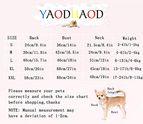 YAODHAOD Ropa de Perro de algodón de Color sólido Camisetas para Perros, Camisetas de algodón Suaves y Transpirables, Ropa para Perros pequeños, medianos, Gatos, 2 Piezas (XL, Blanco + Rosa) YAODHAOD Ropa de Perro de algodón de Color sólido Camisetas para Perros, Camisetas de algodón Suaves y Transpirables, Ropa para Perros pequeños, medianos, Gatos, 2 Piezas (XL, Blanco + Rosa)