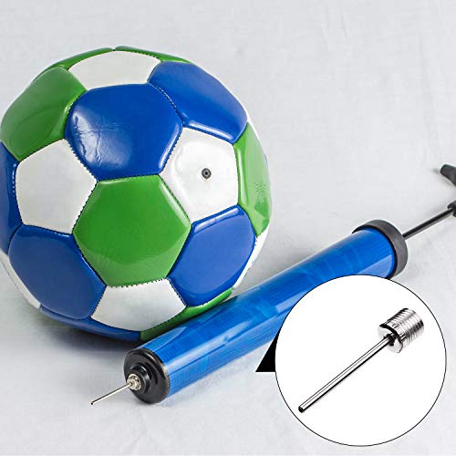 Yaomiao 50 Piezas de Aguja de Inflar Balones, Agujas de Bomba de Aire de Acero Inoxidable para Balones Deportivos, Agujas de Inflador de Baloncesto Fútbol con 2 Bolsas de Malla de Balones