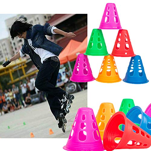 YAVO-EU Conos Patinaje 50 PCS Cono de Marcador Conos de Slalom Patinaje Entrenamiento del Sombrero Gorra de Futbol Entrenamiento Deportivo