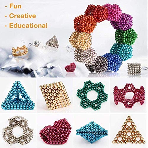 YAYONG 1000 Piezas de 3 mm Juguetes de Bricolaje Bloques de construcción para el Desarrollo Aprendizaje y Alivio del estrés Imán Escritorio de Oficina Juguetes para Adultos YAYONG 1000 Piezas de 3 mm Juguetes de Bricolaje Bloques de construcción para el Desarrollo Aprendizaje y Alivio del estrés Imán Escritorio de Oficina Juguetes para Adultos
