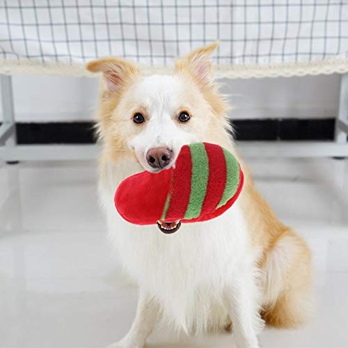 Ychaoya Juguetes for Mascotas Zapatillas de Sonido Puppy Dog Chew Jugar con Juguetes for Gatos Perros Humor de Perros los Productos Rosa roja