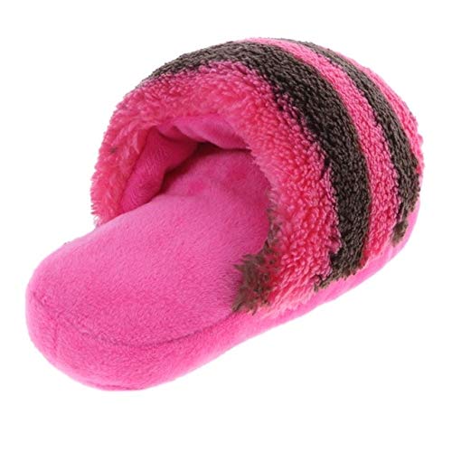 Ychaoya Juguetes for Mascotas Zapatillas de Sonido Puppy Dog Chew Jugar con Juguetes for Gatos Perros Humor de Perros los Productos Rosa roja