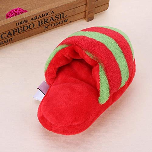 Ychaoya Juguetes for Mascotas Zapatillas de Sonido Puppy Dog Chew Jugar con Juguetes for Gatos Perros Humor de Perros los Productos Rosa roja