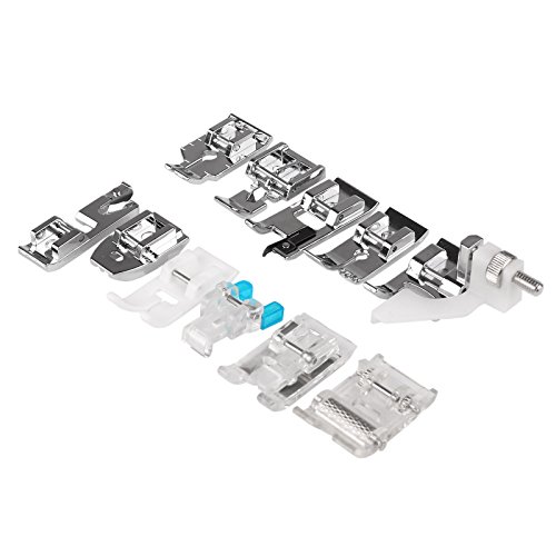 YChoice365 - Pies prensatelas multifunción para máquina de coser y prensatelas, accesorios para máquina de coser Brother Singer YChoice365 - Pies prensatelas multifunción para máquina de coser y prensatelas, accesorios para máquina de coser Brother Singer