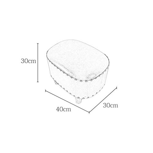 YCSD Escabel Elíptico Cuero De Cera De Aceite Remache De La Vendimia    Banco De Zapatos American Furniture, 200 Kg Teniendo (Color : 02)