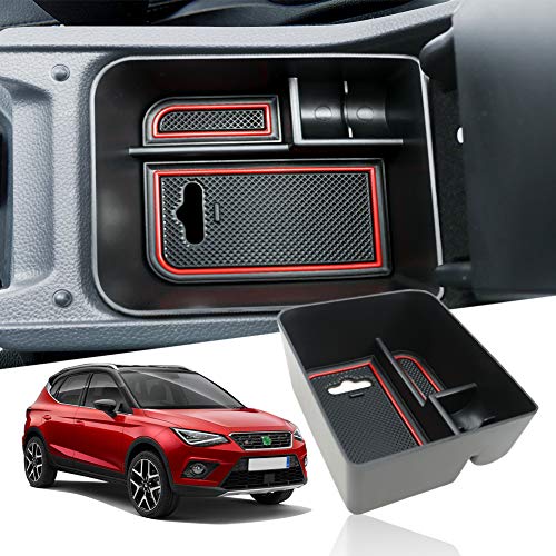 YEE PIN Bandeja de Guantera SEAT Ibiza Typ 6F / SEAT Arona SUV 2017-2019 para Apoyabrazos Caja de Consola Central, Bandeja Reposabrazos Almacenar Artículos Pequeños Interior Accesorios YEE PIN Bandeja de Guantera SEAT Ibiza Typ 6F / SEAT Arona SUV 2017-2019 para Apoyabrazos Caja de Consola Central, Bandeja Reposabrazos Almacenar Artículos Pequeños Interior Accesorios