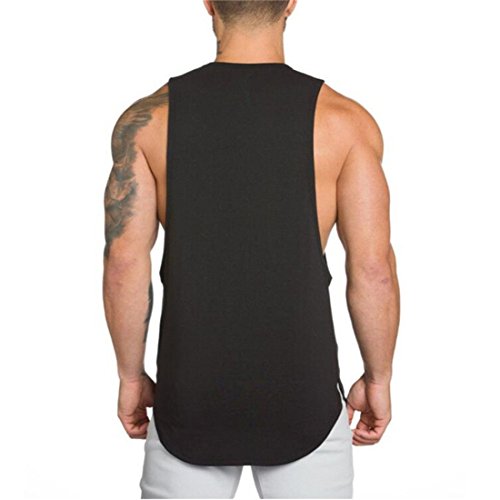 YeeHoo Camiseta Sudaderas Culturismo Muscular Chaleco Camiseta sin Mangas Camiseta Deportiva de Tirantes Tank Top algodón YeeHoo Camiseta Sudaderas Culturismo Muscular Chaleco Camiseta sin Mangas Camiseta Deportiva de Tirantes Tank Top algodón
