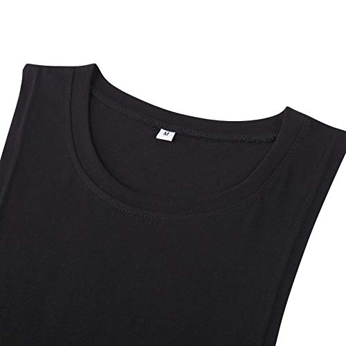 YeeHoo Camiseta Sudaderas Culturismo Muscular Chaleco Camiseta sin Mangas Camiseta Deportiva de Tirantes Tank Top algodón
