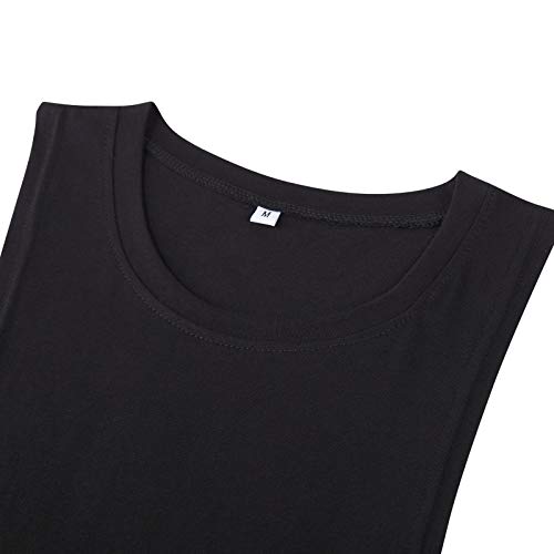 YeeHoo Camiseta Sudaderas Culturismo Muscular Chaleco Camiseta sin Mangas Camiseta Deportiva de Tirantes Tank Top algodón YeeHoo Camiseta Sudaderas Culturismo Muscular Chaleco Camiseta sin Mangas Camiseta Deportiva de Tirantes Tank Top algodón