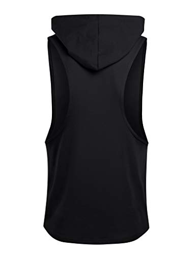 YeeHoo Chaleco para Hombres Deportivo Camiseta Sin Mangas de Tirante Sudadera con Capucha Gimnasio Músculo Formación Túnica Tank Top