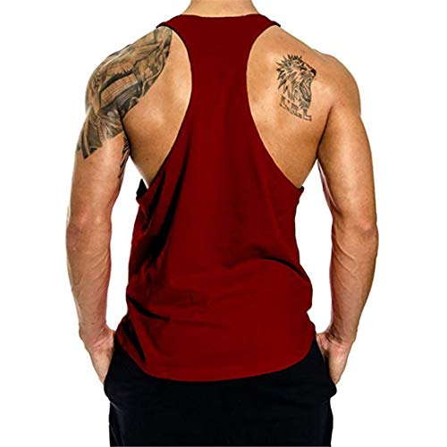 YeeHoo Hombre Beast Camisetas Bodybuilding Chaleco de Tirantes Gimnasio Tank Top Sport Vest