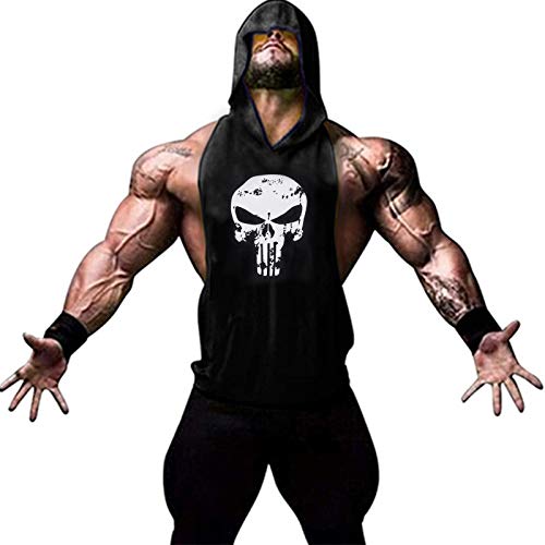 YeeHoo Hombre Camisetas de Tirantes con Capucha Deportiva Fitness Culturismoa Tank Top YeeHoo Hombre Camisetas de Tirantes con Capucha Deportiva Fitness Culturismoa Tank Top