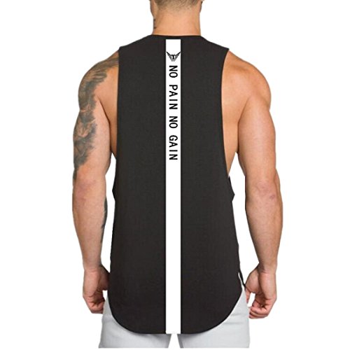 YeeHoo NO Pain NO Gain Camiseta Deportivo Hombre Sin Manga Culturismo Gimnasio Chaleco Fitness YeeHoo NO Pain NO Gain Camiseta Deportivo Hombre Sin Manga Culturismo Gimnasio Chaleco Fitness