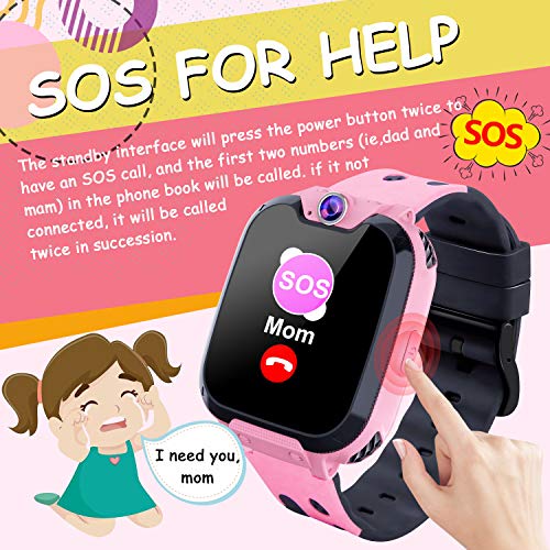 YENISEY Relojes para Niños - Música Smartwatch para Niños Niña Game Watch (Tarjeta SD de 1GB incluida Pantalla táctil Relojes Inteligentes con Llamada Juego Cámara Música (Rosa) YENISEY Relojes para Niños - Música Smartwatch para Niños Niña Game Watch (Tarjeta SD de 1GB incluida Pantalla táctil Relojes Inteligentes con Llamada Juego Cámara Música (Rosa)