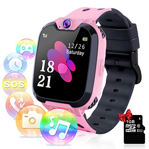 YENISEY Relojes para Niños - Música Smartwatch para Niños Niña Game Watch (Tarjeta SD de 1GB incluida Pantalla táctil Relojes Inteligentes con Llamada Juego Cámara Música (Rosa) YENISEY Relojes para Niños - Música Smartwatch para Niños Niña Game Watch (Tarjeta SD de 1GB incluida Pantalla táctil Relojes Inteligentes con Llamada Juego Cámara Música (Rosa)