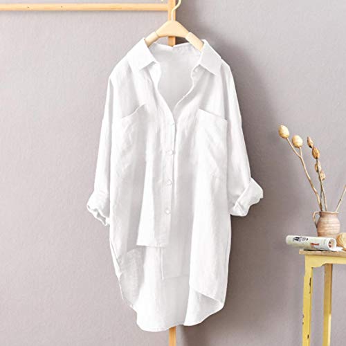Yesmile Mujer CamisetasLas Mujeres Camisa Las Mujeres abotona Abajo Camisa Casual Baja asimétrica Tops Blusa Plus Yesmile Mujer CamisetasLas Mujeres Camisa Las Mujeres abotona Abajo Camisa Casual Baja asimétrica Tops Blusa Plus