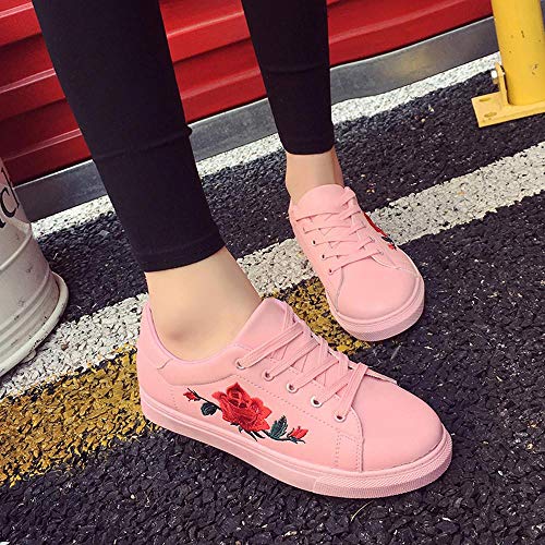 Yesmile Zapatos de mujer❤️Moda de las mujeres correas deportivas Running zapatillas zapatos de flores de bordado Casual Planos Loafers, Adecuado para Todas Las Estaciones