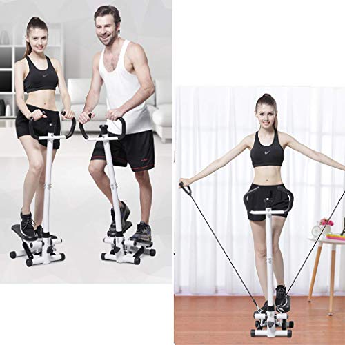 YF-SURINA Equipo de deportes de interior Stepper, Fitness Pedal Fitness Home Step Machine con manijas Twister Stepper ajustable con manillar, Healthy and Fitness Mini Stepper Equipo de ejercicio para