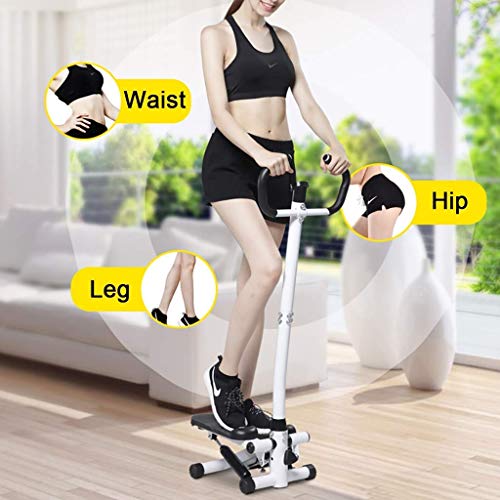 YF-SURINA Equipo de deportes de interior Stepper, Fitness Pedal Fitness Home Step Machine con manijas Twister Stepper ajustable con manillar, Healthy and Fitness Mini Stepper Equipo de ejercicio para YF-SURINA Equipo de deportes de interior Stepper, Fitness Pedal Fitness Home Step Machine con manijas Twister Stepper ajustable con manillar, Healthy and Fitness Mini Stepper Equipo de ejercicio para
