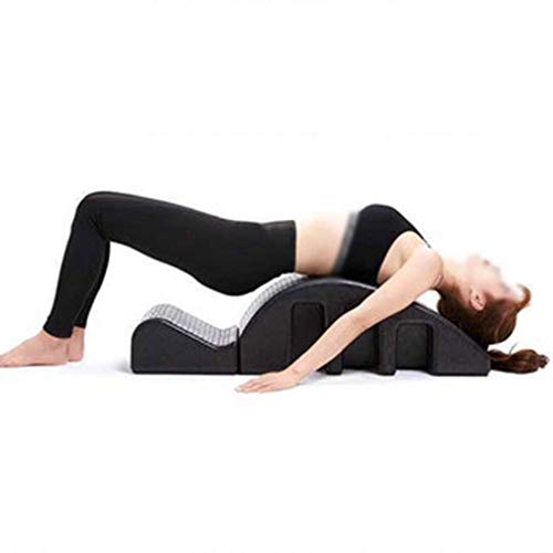 YF-SURINA Equipo deportivo Masaje Cama Corrector de la columna de Pilates Yoga Tenedor Corrector de la columna vertebral Alivio abdominal Equipo cervical equilibrado de la aptitud Equipo de yoga desp
