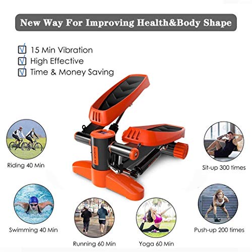 YF-SURINA Equipo deportivo para interiores Stepper, Fitness Pedal Fitness Home Desk Elíptico Mini Stepper - debajo del escritorio Steppers elípticos para ejercicio, ejercitador de pedal de escritorio