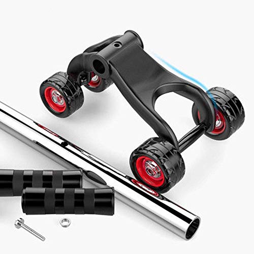 YF-SURINA Fitness y musculación Ab Roller Wheel Fitness Equipment - Ruedas de 3/4 Innovador sistema ergonómico ergonómico de tallado de rodillos abdominales Gimnasio portátil para el hogar, negro, 31 YF-SURINA Fitness y musculación Ab Roller Wheel Fitness Equipment - Ruedas de 3/4 Innovador sistema ergonómico ergonómico de tallado de rodillos abdominales Gimnasio portátil para el hogar, negro, 31