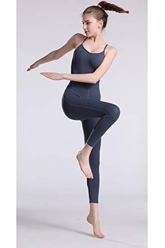 YGCLOTHES ¡Novedad de 2020 Mono de Nailon y Licra para Yoga, Fitness, Baile de Ballet para Mujer, sin Mangas, sin Espalda, con Vendaje, Mono Ajustado, Mono,C,S