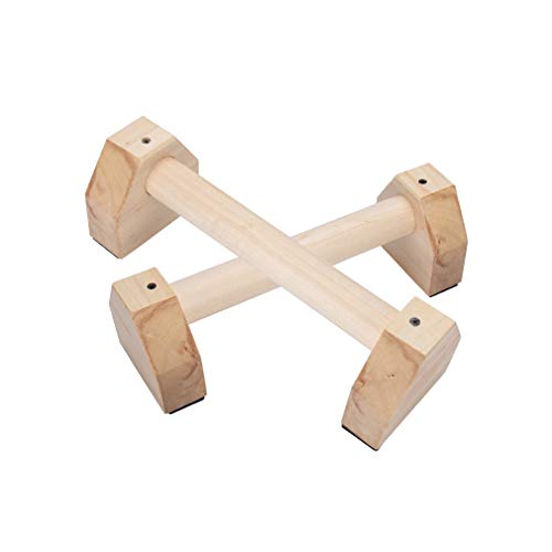 YGGCM Empuñaduras de Madera, Barras paralelas Pull-up, Barras paralelas Personalizadas de 2 Piezas en Forma de H, Flexiones de Madera para Culturismo YGGCM Empuñaduras de Madera, Barras paralelas Pull-up, Barras paralelas Personalizadas de 2 Piezas en Forma de H, Flexiones de Madera para Culturismo