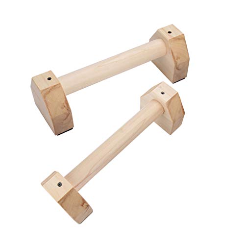YGGCM Empuñaduras de Madera, Barras paralelas Pull-up, Barras paralelas Personalizadas de 2 Piezas en Forma de H, Flexiones de Madera para Culturismo YGGCM Empuñaduras de Madera, Barras paralelas Pull-up, Barras paralelas Personalizadas de 2 Piezas en Forma de H, Flexiones de Madera para Culturismo