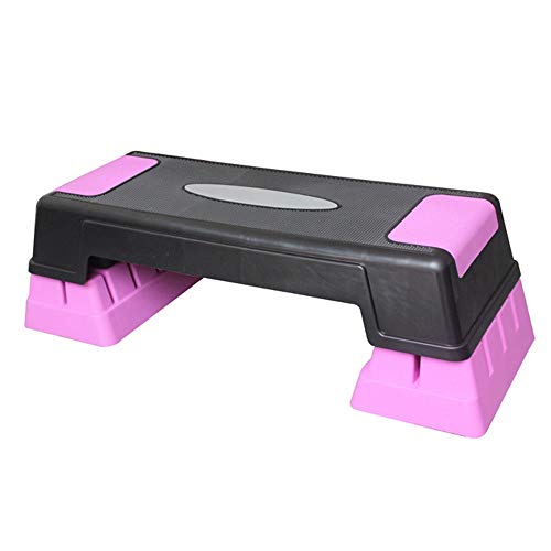 Yhjkvl Steps de Aerobic Tabla de Pasos de Yoga for Mujer Ajustable con Ajuste de Altura de 3 Niveles Paso aeróbico for Adultos de Unisex Talla única Step para Fitness (Color : Pink, Size : 72cm)