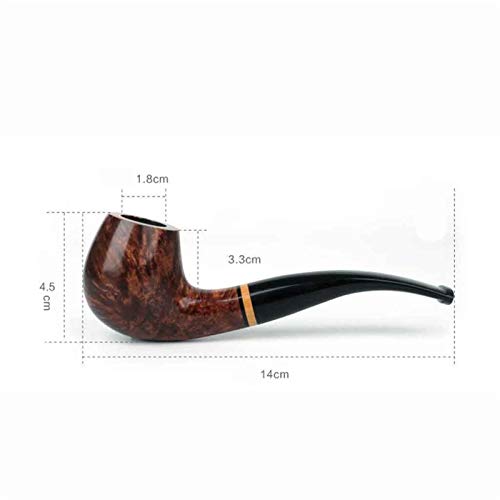 YI-LIGHT Tabaco Tubo de tobillero Tubo de Madera Maciza Curvado de Madera, Grano de Madera clásico Filtro Vintage Conjunto de Fumadores, Tabaco Fumar Tubo Regalo Regalo YI-LIGHT Tabaco Tubo de tobillero Tubo de Madera Maciza Curvado de Madera, Grano de Madera clásico Filtro Vintage Conjunto de Fumadores, Tabaco Fumar Tubo Regalo Regalo