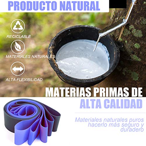 Yicente Bandas Elasticas Musculación Bandas de Resistencia para Gluteos Cadera Piernas Brazos Set de 5 Cintas Elásticas Fitness Látex Natural Bandas para Yoga Crossfit Pilate para Mujer Hombre Yicente Bandas Elasticas Musculación Bandas de Resistencia para Gluteos Cadera Piernas Brazos Set de 5 Cintas Elásticas Fitness Látex Natural Bandas para Yoga Crossfit Pilate para Mujer Hombre