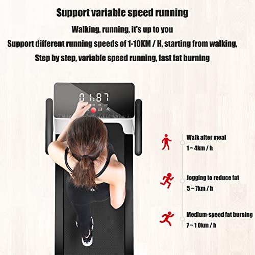 YIDPU Cinta De Andar,Cinta De Correr Eléctrica Panel Control Fácil Operar Plegable Almacenado 1-10 Km/H Cierre Seguridad Magnético Máxima 100 Kg, Utilizado En Gimnasio Oficina Casa YIDPU Cinta De Andar,Cinta De Correr Eléctrica Panel Control Fácil Operar Plegable Almacenado 1-10 Km/H Cierre Seguridad Magnético Máxima 100 Kg, Utilizado En Gimnasio Oficina Casa