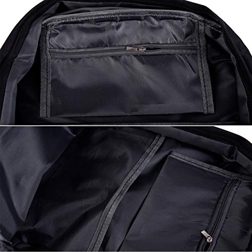 YIFANYUN TiKToK Tres Grupos de Estudiantes Masculinos y Femeninos Mochila Bandolera Bolsa de Hombro morral lápiz de Tres Piezas tiktok (Color : Black1, Size : A)