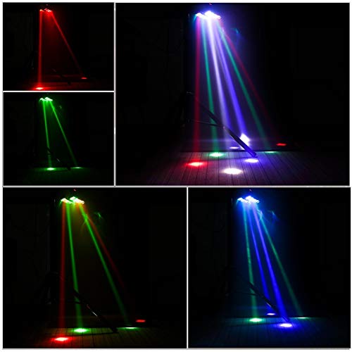 Yimosi 60W,RGBW(4 en 1) 8 LEDs DMX512 Luz de discoteca Iluminación de escenario Lámpara de escena Comando de voz para DJ Partido Fiesta Bar Club Escenario Teatro Yimosi 60W,RGBW(4 en 1) 8 LEDs DMX512 Luz de discoteca Iluminación de escenario Lámpara de escena Comando de voz para DJ Partido Fiesta Bar Club Escenario Teatro