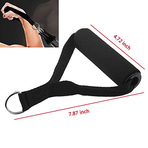 YINETTECH - 4 asas de banda de resistencia negra para yoga, gimnasio, fuerza y entrenamiento físico YINETTECH - 4 asas de banda de resistencia negra para yoga, gimnasio, fuerza y entrenamiento físico