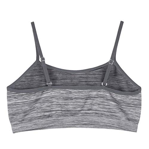 YINI - Vuelta al cole. Top sujetador ajustable con tirantes en los hombros, para niƱas y chicas, 3 unidades Verde 3 piezas (negro/blanco/gris). L YINI - Vuelta al cole. Top sujetador ajustable con tirantes en los hombros, para niƱas y chicas, 3 unidades Verde 3 piezas (negro/blanco/gris). L