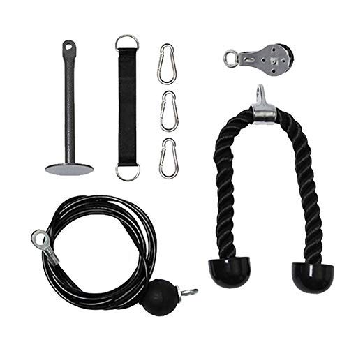 Yiran Fitness Polea Systerm - Bandas de Resistencia - Equipo de Fitness Tensor, Sistema de fijación Acero Viajes Fitness Polea de Bricolaje Máquina de Cable Antideslizante Gimnasio en casa Yiran Fitness Polea Systerm - Bandas de Resistencia - Equipo de Fitness Tensor, Sistema de fijación Acero Viajes Fitness Polea de Bricolaje Máquina de Cable Antideslizante Gimnasio en casa