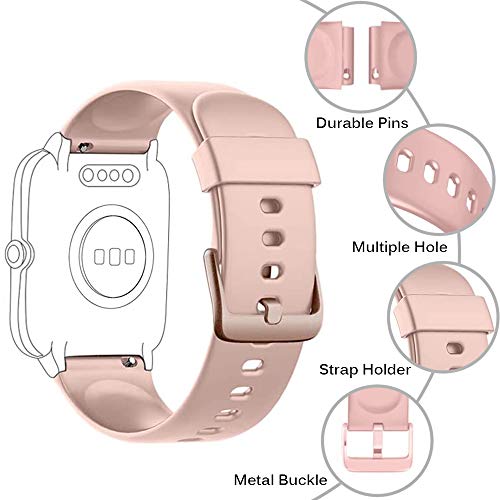 Yishark Pulseras de Repuesto para Fitness Tracker Correa ID205 ID205L ID205S ID205U Correa Repuesto de Reloj Deportivo Inteligente Pulseras Actividad Contador Pasos Calorías Podometro (Negro + Rosado) Yishark Pulseras de Repuesto para Fitness Tracker Correa ID205 ID205L ID205S ID205U Correa Repuesto de Reloj Deportivo Inteligente Pulseras Actividad Contador Pasos Calorías Podometro (Negro + Rosado)