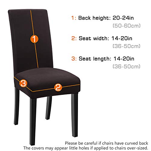 YISUN Fundas de Silla de Comedor en Spandex, Elásticas y Modernas, Extraíbles y Lavables, Fundas de Licra para Sillas Altas 4/6 Piezas Fundas Protectoras para Sillas YISUN Fundas de Silla de Comedor en Spandex, Elásticas y Modernas, Extraíbles y Lavables, Fundas de Licra para Sillas Altas 4/6 Piezas Fundas Protectoras para Sillas