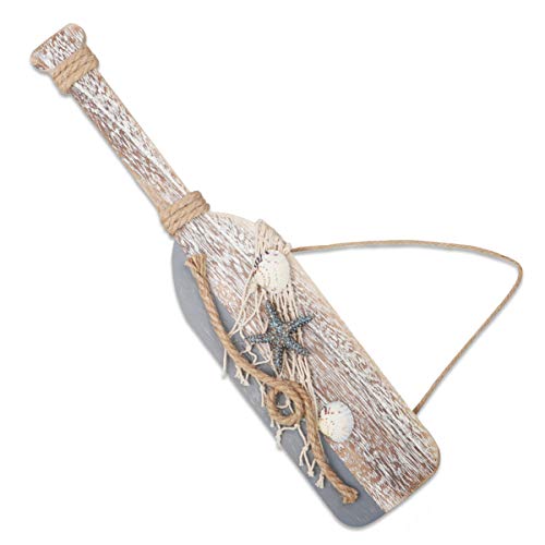 YiYa 40 CM Remos decoración de Madera con Estrellas de mar y Conchas para decoración náutica, decoración de Pared Adorno Colgante de Puerta Tema de Playa Decoración del hogar. YiYa 40 CM Remos decoración de Madera con Estrellas de mar y Conchas para decoración náutica, decoración de Pared Adorno Colgante de Puerta Tema de Playa Decoración del hogar.