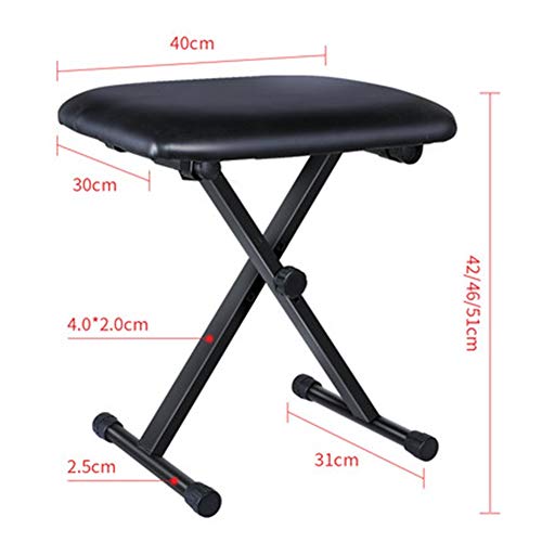 Yiyu Piano Regulable en Altura, Taburete de Piano, Taburete Plegable Banco Teclado, Taburete del Piano Negro, Asiento de Piano de Acero, Taburete x (Color : Black) Yiyu Piano Regulable en Altura, Taburete de Piano, Taburete Plegable Banco Teclado, Taburete del Piano Negro, Asiento de Piano de Acero, Taburete x (Color : Black)