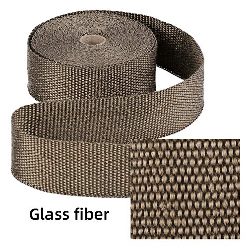 Yizhet Cinta de Escape,10M x 5CM Cinta Aislante Anticalor Aislante para Tubos de Escape Motocicleta Cinta de Disipación de Calor Cinta de Protección Contra el Calor con 4 Bridas Metálicas(Titanio) Yizhet Cinta de Escape,10M x 5CM Cinta Aislante Anticalor Aislante para Tubos de Escape Motocicleta Cinta de Disipación de Calor Cinta de Protección Contra el Calor con 4 Bridas Metálicas(Titanio)