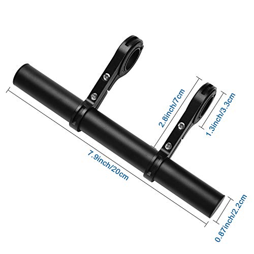 Yizhet Extensor de Manillar de Bicicleta, Extensor de Manillar para Bici Soporte Manillar Bicicleta Soporte de Extensión con Abrazaderas Dobles para,GPS, Soporte para Teléfono,Velocímetro Yizhet Extensor de Manillar de Bicicleta, Extensor de Manillar para Bici Soporte Manillar Bicicleta Soporte de Extensión con Abrazaderas Dobles para,GPS, Soporte para Teléfono,Velocímetro