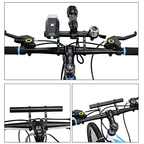 Yizhet Extensor de Manillar de Bicicleta, Extensor de Manillar para Bici Soporte Manillar Bicicleta Soporte de Extensión con Abrazaderas Dobles para,GPS, Soporte para Teléfono,Velocímetro