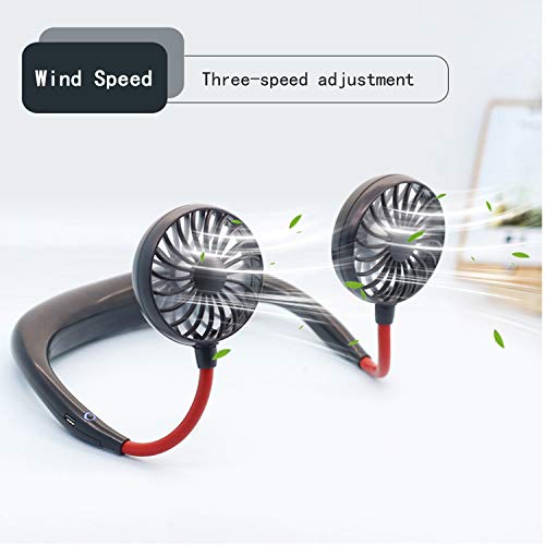 Yizhet Ventilador Cuello Ventilador USB Portátil Mini Ventilador de 3 Velocidad USB Colgante Cuello Abanico Viajes Deportivo Fan Portátil Ventilador Personal Portátil, Diseño de Auriculares Yizhet Ventilador Cuello Ventilador USB Portátil Mini Ventilador de 3 Velocidad USB Colgante Cuello Abanico Viajes Deportivo Fan Portátil Ventilador Personal Portátil, Diseño de Auriculares