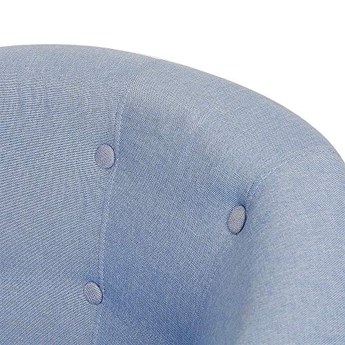 YJIIJY Sillón Modernos Escandinavo para Comedor/Sala de Estar/Oficina/Recepción/Cafetería (Azul)