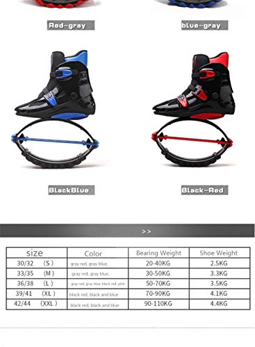 YLOVOW Zapatos de Salto de Canguro Zapatos de Rebote Zapatos espaciales Botas para Correr antigravedad, Blue,XL